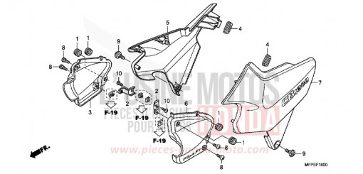 COUVERCLE LATERAL CB1300SAA de 2010
